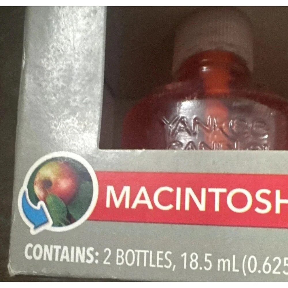 Yankee Candle Macintosh Scentplug Scent Plug Refills Set Of 2 New